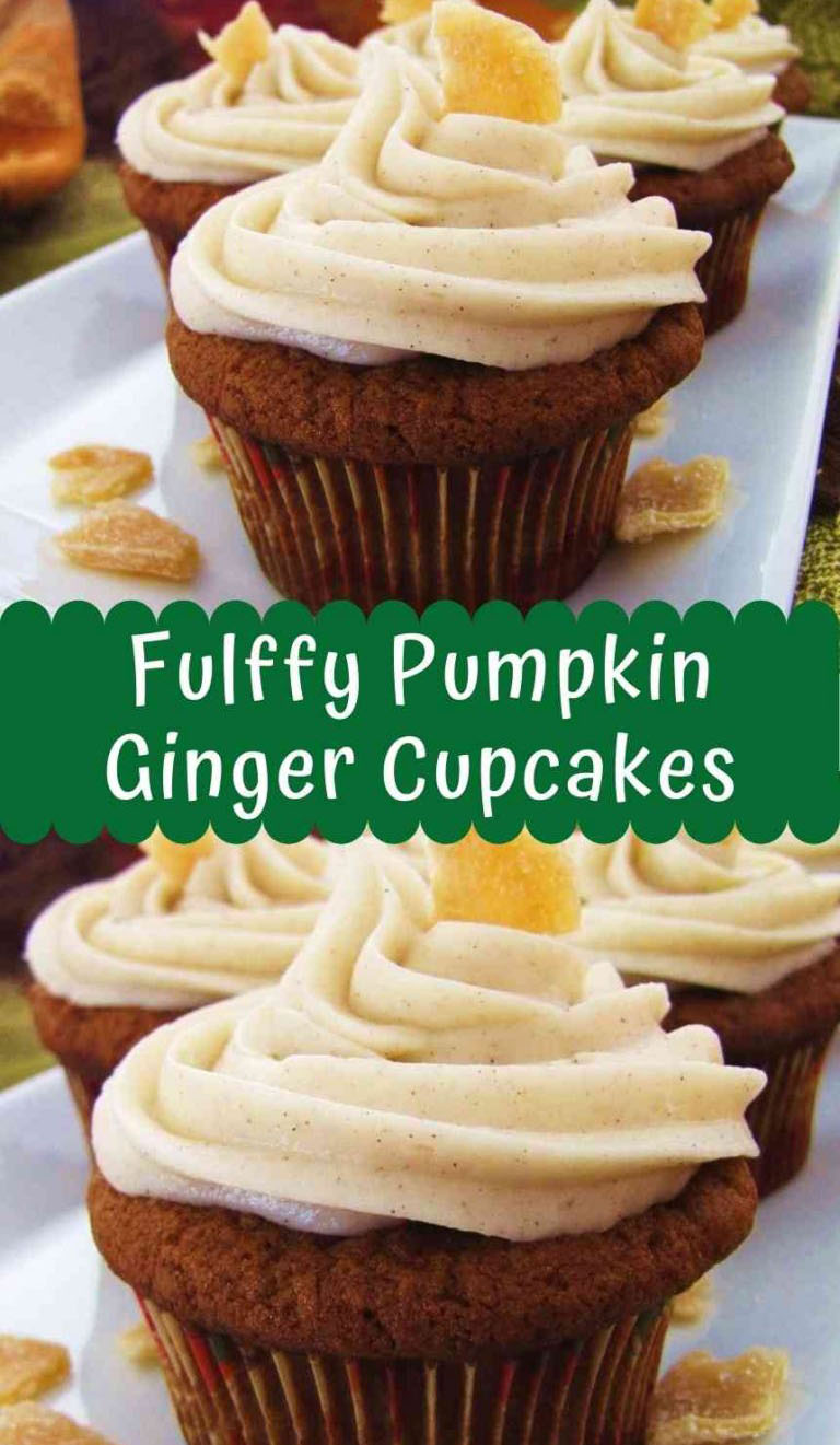 Fluffy and Delicious Pumpkin Ginger Cupcakes