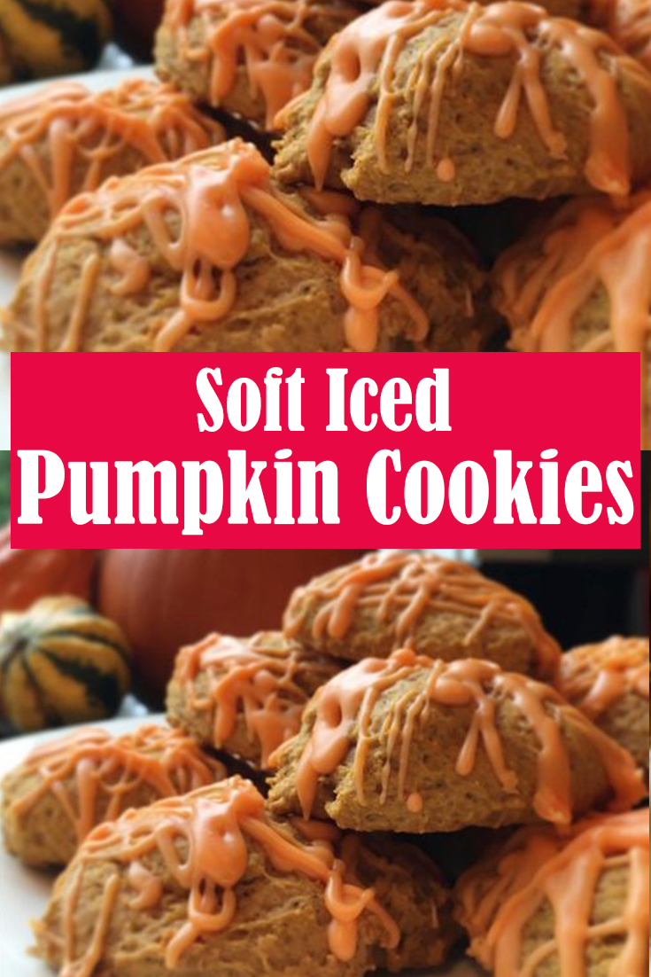 Soft and Delicious Iced Pumpkin Cookies