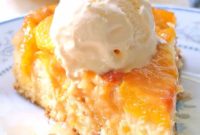 Delicious Caramel Peach Upside Down Cake