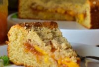 Delicious Peach Jam Coffee Cake