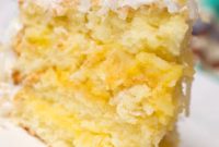 Moist and Delicious Lemon Coconut Cake