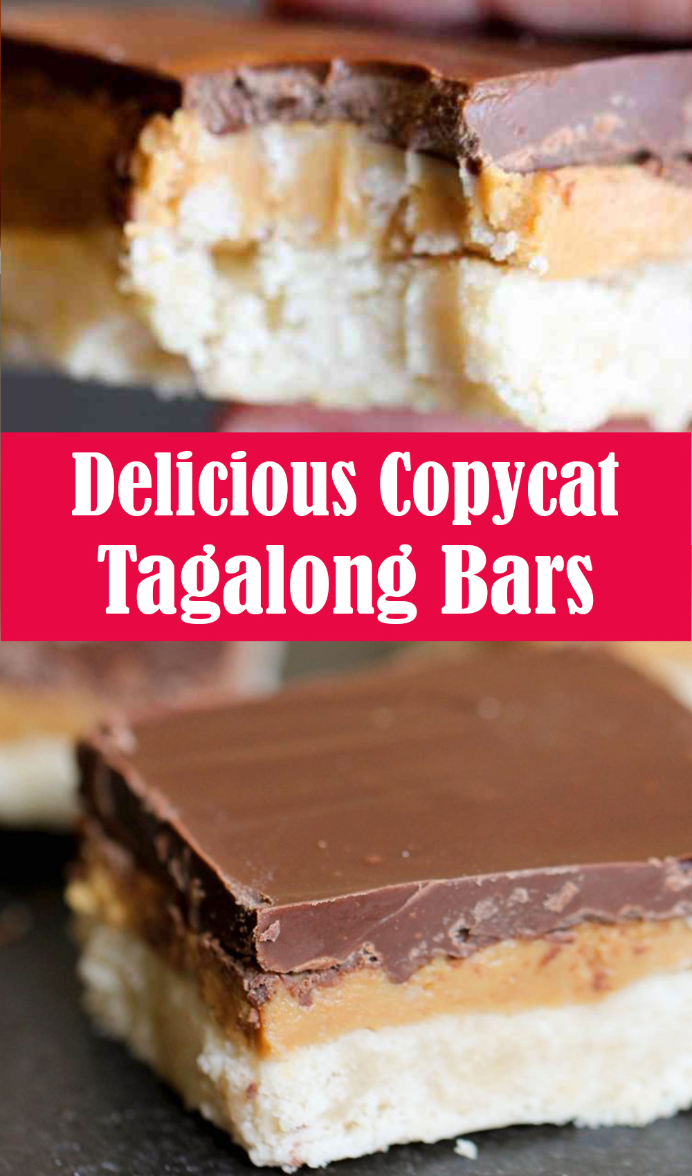 Delicious Copycat Tagalong Bars